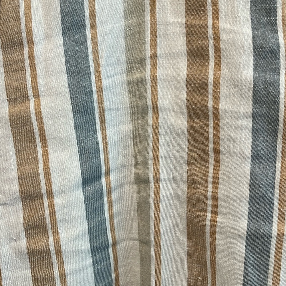 LAFAYETTE 148 NY Columbus Striped Wide-Leg Linen Pants, Multi-Color, Size XXL - Picture 7 of 11